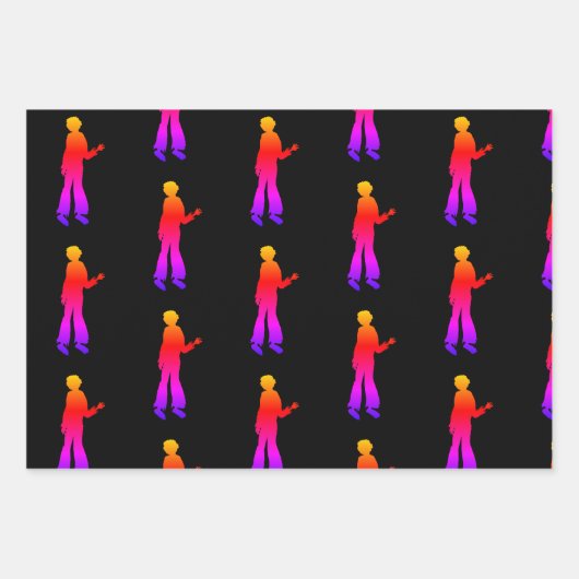 Zombie Walking Dead Black Red Geschenkpapier Set (Vorderseite 3)