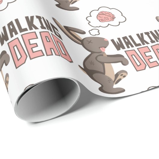 Zombie Walking Dead Geschenkpapier (Rolleneckpunkt)