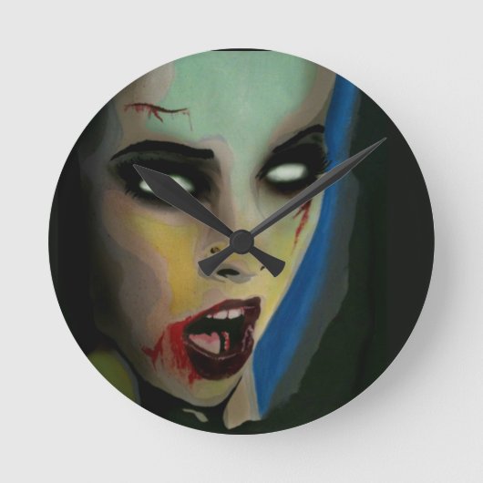 Zombie Wall Clock Runde Wanduhr (Vorderseite)