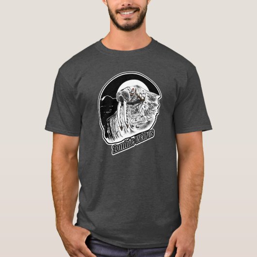 Zombie Walrus BW T-Shirt (Vorderseite)