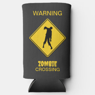 Zombie Warning Halloween Selters Dosenkühler