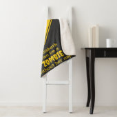 Zombie Warning Halloween Sherpadecke (Beispiel)