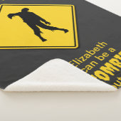 Zombie Warning Halloween Sherpadecke (3/4)