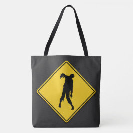 Zombie Warning Halloween Tasche