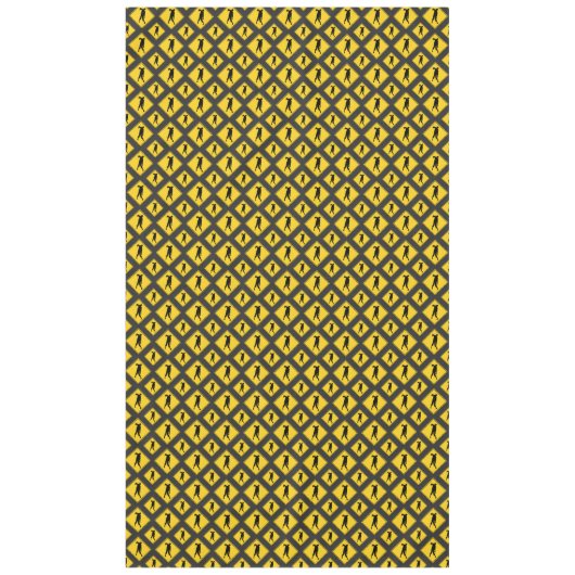 Zombie Warning Halloween Tischdecke (Vorderseite)