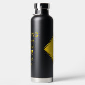 Zombie Warning Halloween Trinkflasche (Rechts)
