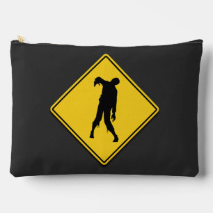 Zombie Warning Halloween Zubehörtasche