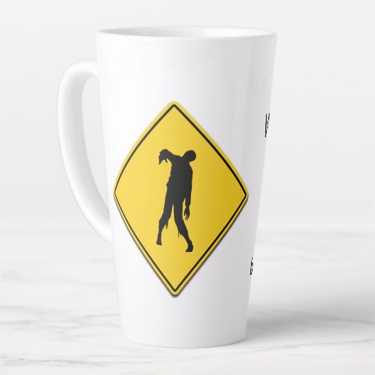 Zombie Warning Milchtasse (Linke Ecke)