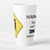 Zombie Warning Milchtasse (Vorderseite)