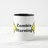 Zombie Warning Road Sign Tasse (Zentrum)