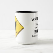 Zombie Warning Tasse (Zentrum)