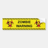 Zombie-Warnung Autoaufkleber (Vorne)