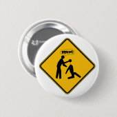 Zombie-Warnzeichen Button (Vorne & Hinten)