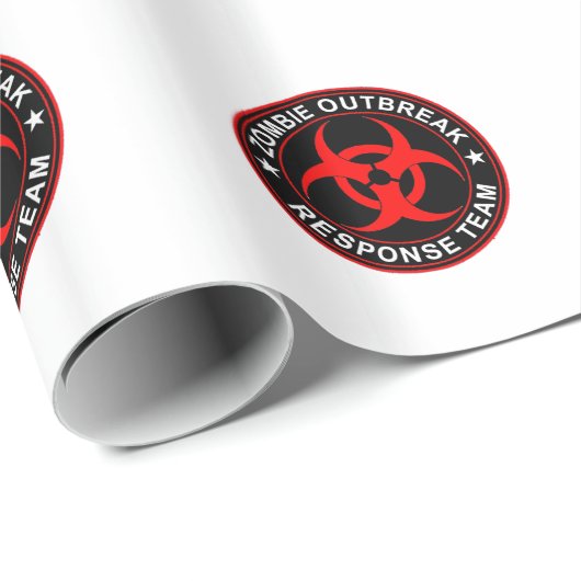 Zombie-Wartegehendes totes BioPackpapier Geschenkpapier (Rolleneckpunkt)