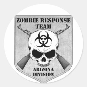 Zombie-Warteteam: Arizona-Abteilung Runder Aufkleber