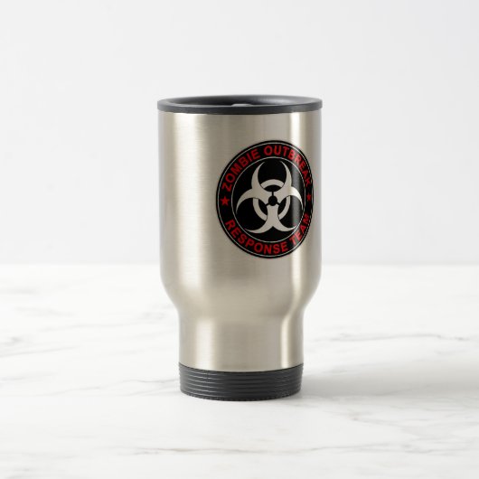 Zombie-Warteteam-gehende Wanderer absolut Reisebecher (Mittel)