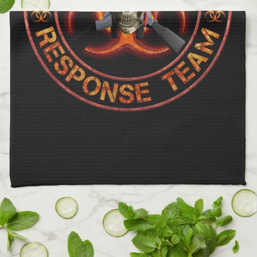 Zombie-Warteteam Geschirrtuch (Gefaltet)