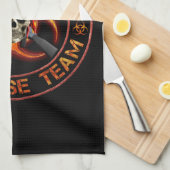 Zombie-Warteteam Geschirrtuch (Viertel Falte)