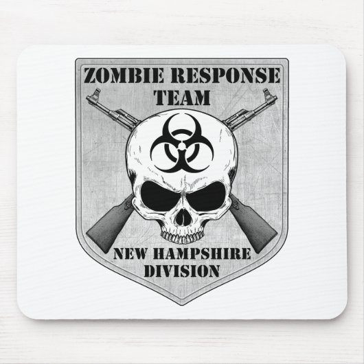 Zombie-Warteteam: New Hampshire-Abteilung Mousepad (Vorne)