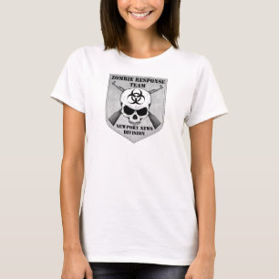 Zombie-Warteteam: Newport-Nachrichten-Abteilung T-Shirt