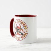 Zombie-Warteteam Tasse (Vorderseite Links)
