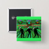 Zombie-Weihnachtsdisco-Tanz Button (Vorne & Hinten)