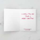 ZOMBIE Weihnachtskarte Feiertagskarte (Innenseite)