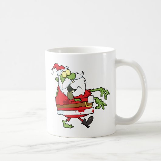Zombie-Weihnachtsmann Kaffeetasse (Rechts)