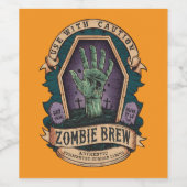 Zombie Weinetikett (Einzelnes Label)