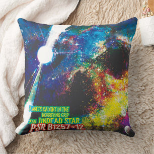 Zombie-Welten Halloween-Galaxie des Grauens Kissen