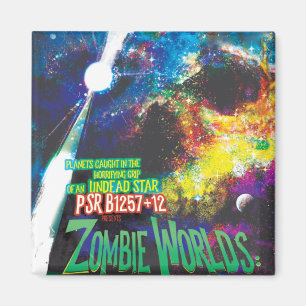 Zombie-Welten Halloween-Galaxie des Grauens Magnet