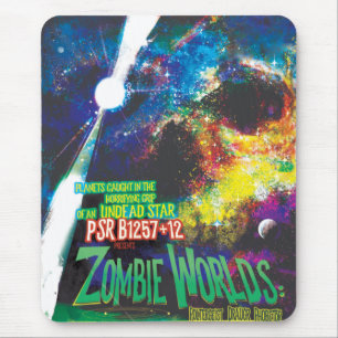 Zombie-Welten Halloween-Galaxie des Grauens Mousepad