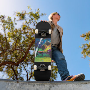 Zombie-Welten Halloween-Galaxie des Grauens Skateboard