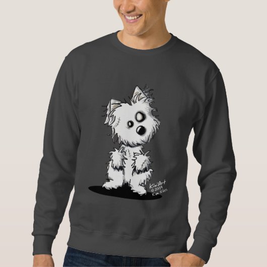 Zombie Westie Sweatshirt (Vorderseite)