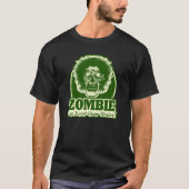 ZOMBIE Wir Wollte Ihr Gehirn Ver.3 Grün & Gelb T-Shirt (Vorderseite)