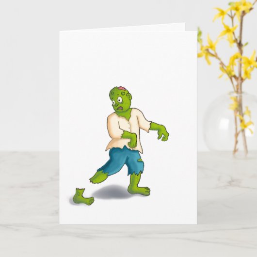 Zombie wird bald gut karte (Gelbe Blume)