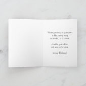 Zombie Wisdom Geburtstagskarte Karte (Innenseite)