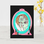 Zombie Wisdom Geburtstagskarte Karte (Gelbe Blume)