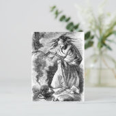 Zombie Witch von Elfinland Wud Postkarte (Stehend Vorderseite)