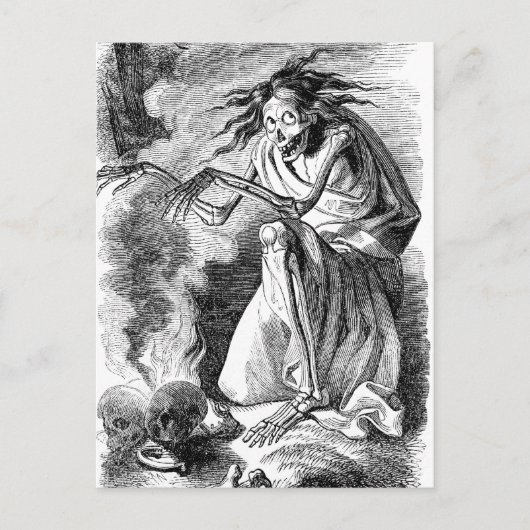 Zombie Witch von Elfinland Wud Postkarte (Vorderseite)