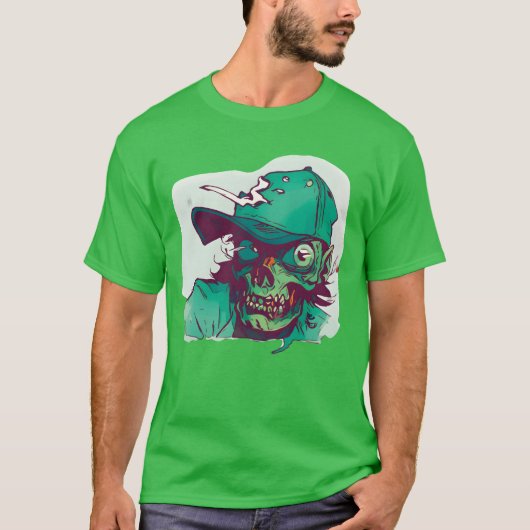 Zombie with Hat girl T-Shirt (Vorderseite)