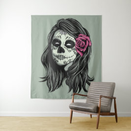 Zombie Woman benutzerdefinierte Farbtapeziere Wandteppich