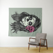 Zombie Woman benutzerdefinierte Farbtapeziere Wandteppich (Beispiel (Horizontal))