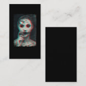 Zombie Woman Creepy Girl Devil Visitenkarte (Vorne/Hinten)