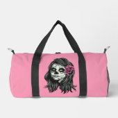 Zombie Woman individuelle Name Duffle Bag (Vorderseite)