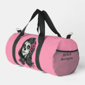 Zombie Woman individuelle Name Duffle Bag (Rechte Ecke)
