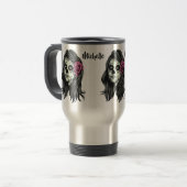 Zombie Woman individuelle Name Tasse (Vorderseite Links)