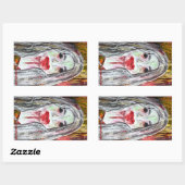 Zombie Woman Sticker (Blatt)