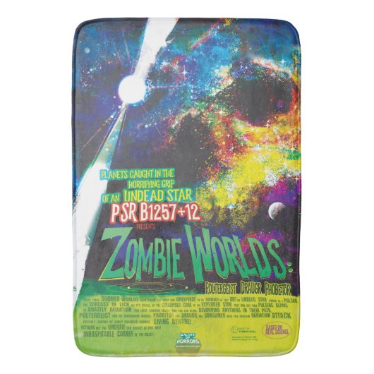 Zombie Worlds Halloween Galaxie der Horror Badematte (Vorderseite Vertikal)