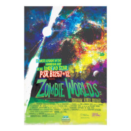 Zombie Worlds Halloween Galaxie der Horror Fotodruck